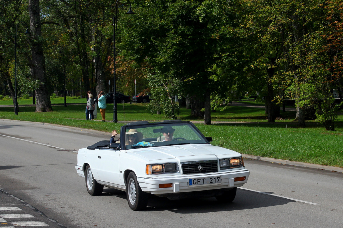 Литва, № GFT 217 — Dodge 600 '83-89; Латвия — Retro Jūrmala 25