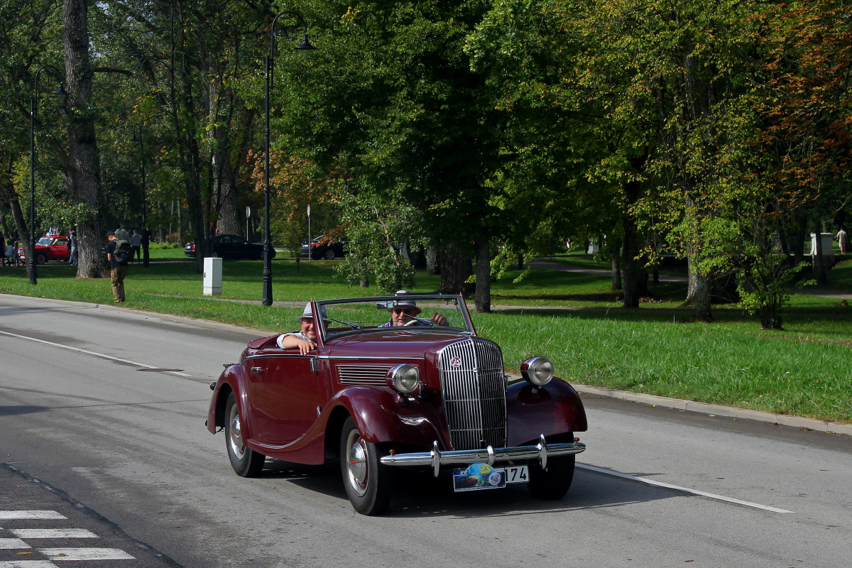 Литва, № LFZ 174 — Opel Super 6 '36-38; Латвия — Retro Jūrmala 25