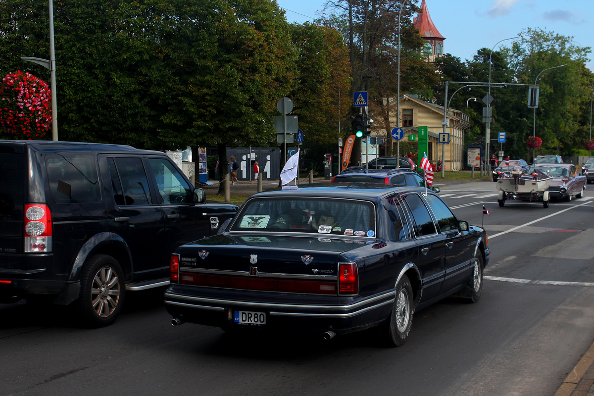 Латвия, № DR-80 — Lincoln Town Car (2G) '90-97; Латвия — Retro Jūrmala 25