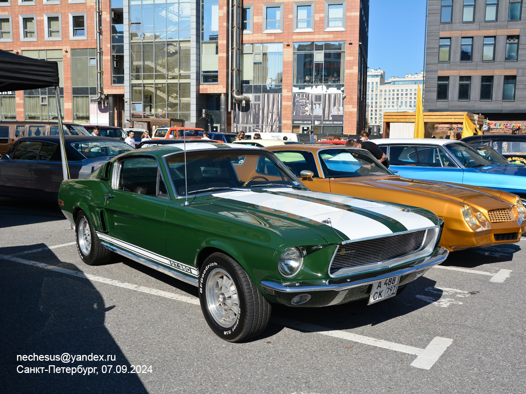 Москва, № А 488 СК 797 — Ford Mustang (1G) '65-73; Санкт-Петербург — Выставка классических и кастомных автомобилей и мотоциклов "Original Meet 2024"