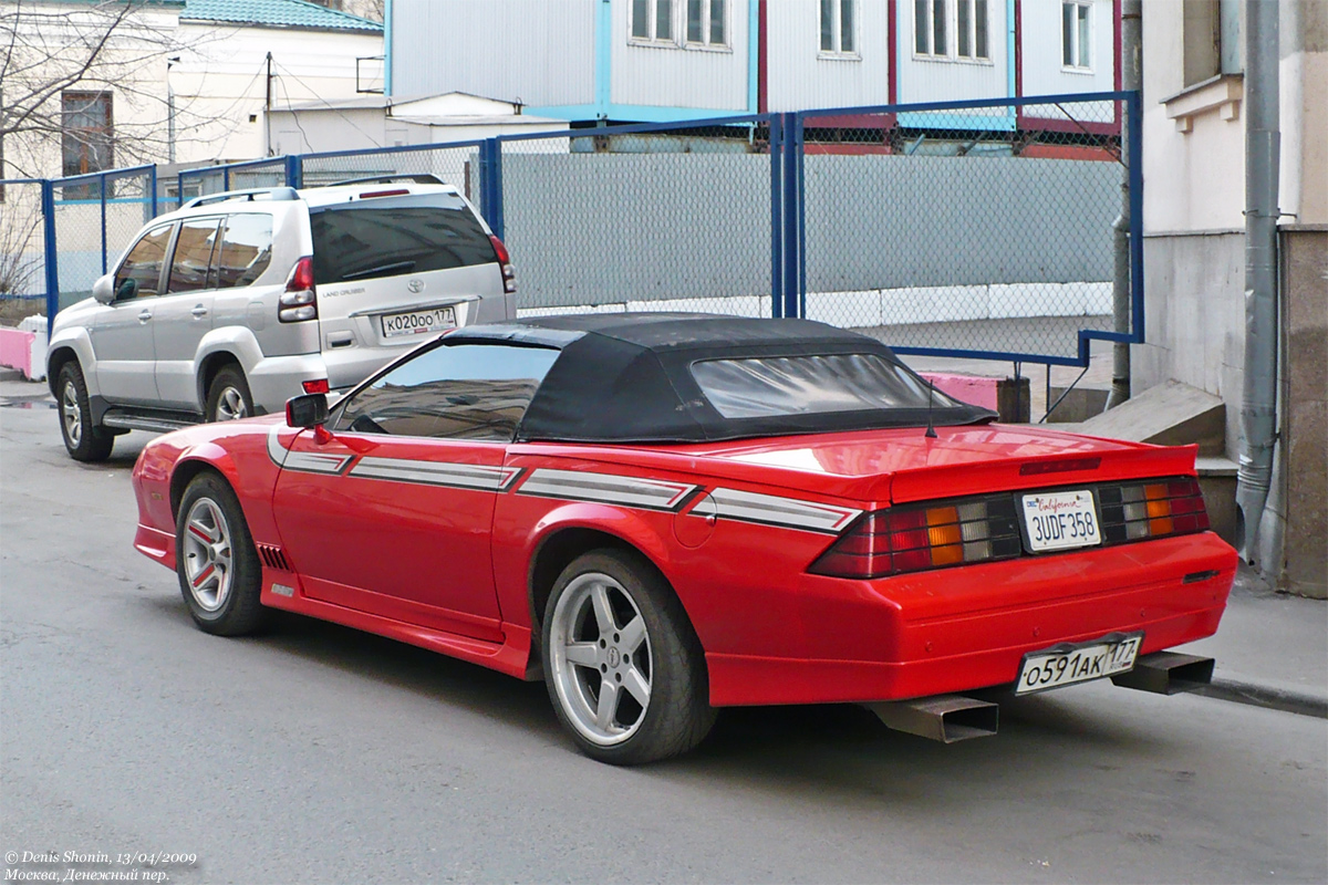 Москва, № О 591 АК 177 — Chevrolet Camaro (3G) '82-92