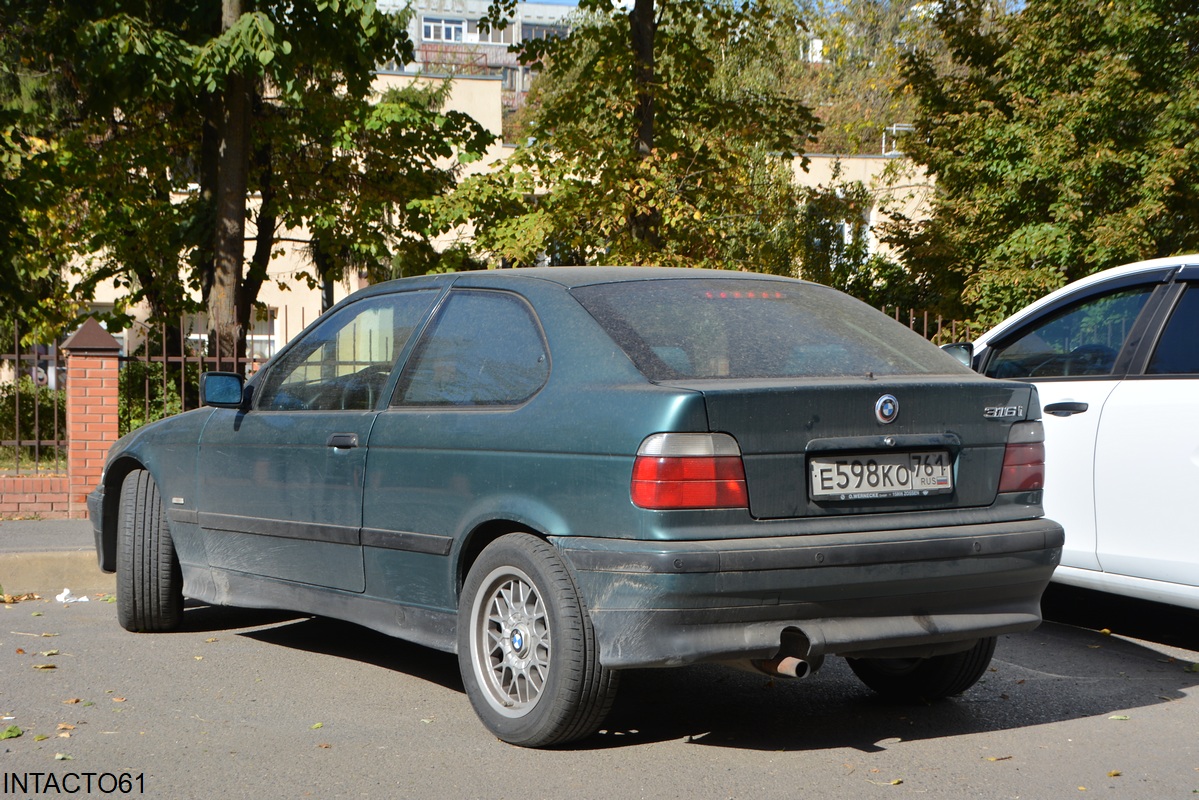 Ростовская область, № Е 598 КО 761 — BMW 3 Series (E36) '90-00