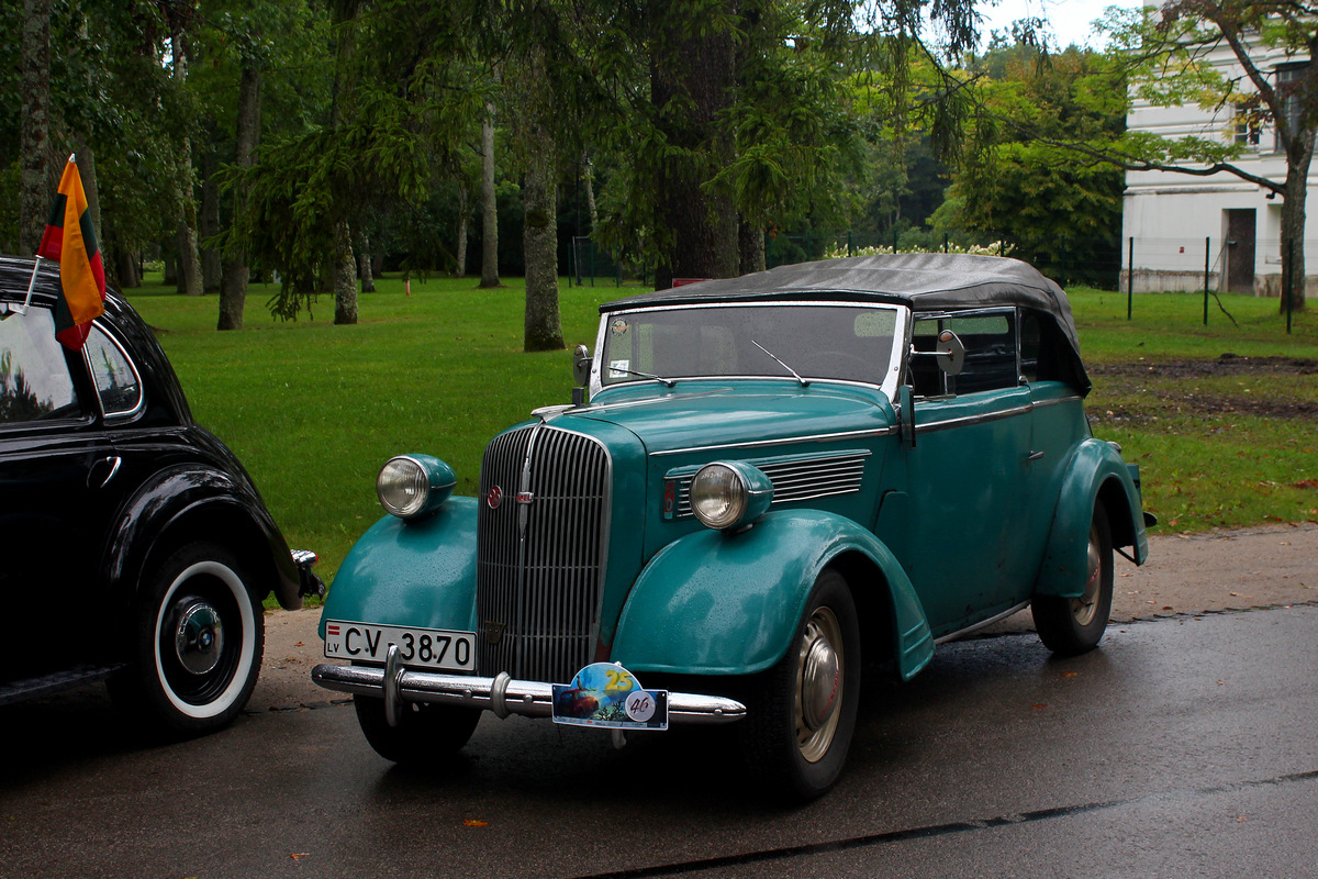 Латвия, № CV-3870 — Opel Super 6 '36-38; Латвия — Retro Jūrmala 25