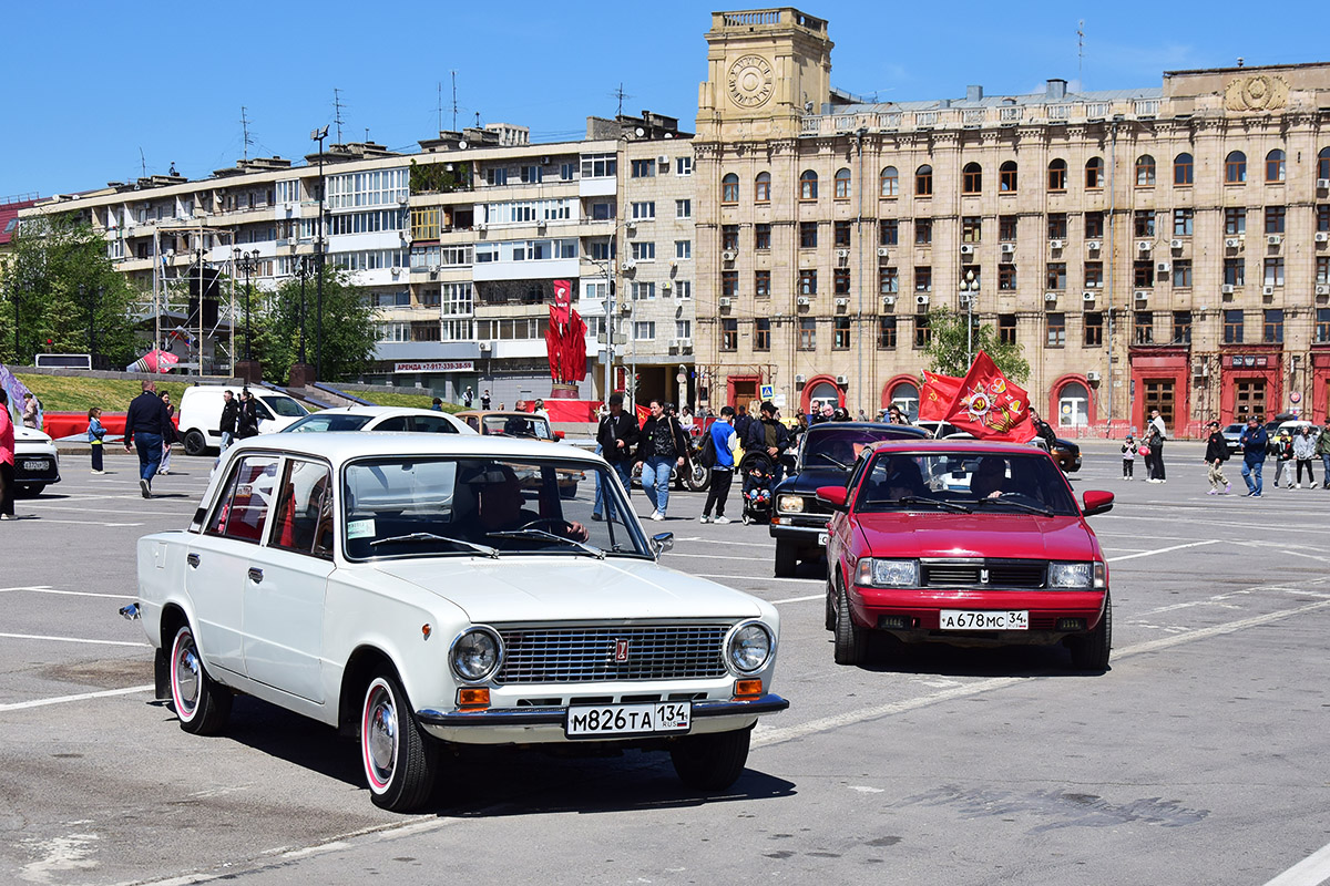 Волгоградская область, № М 826 ТА 134 — ВАЗ-21011 '74-83; Волгоградская область, № А 678 МС 34 — Москвич-2141 '86-98; Волгоградская область — День Победы 9 мая 2024