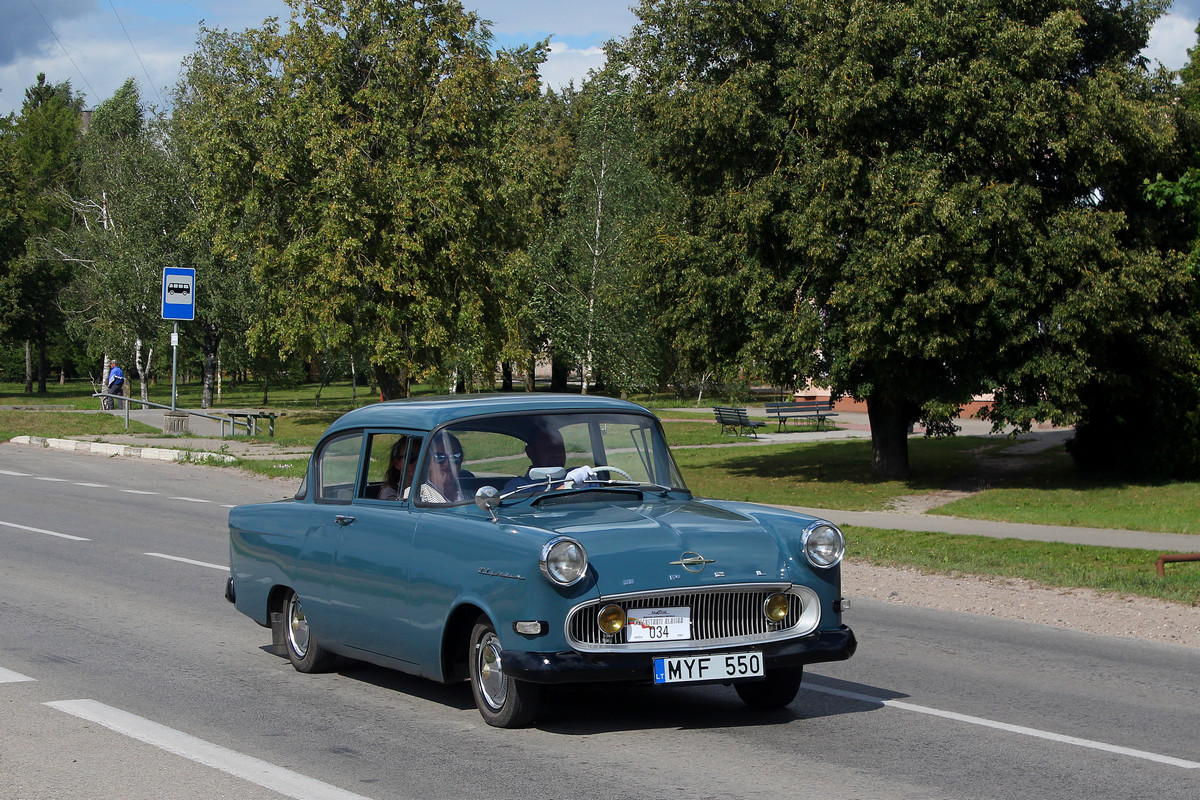 Литва, № MYF 550 — Opel Rekord (P1) '57-60; Литва — Nesenstanti klasika 2023