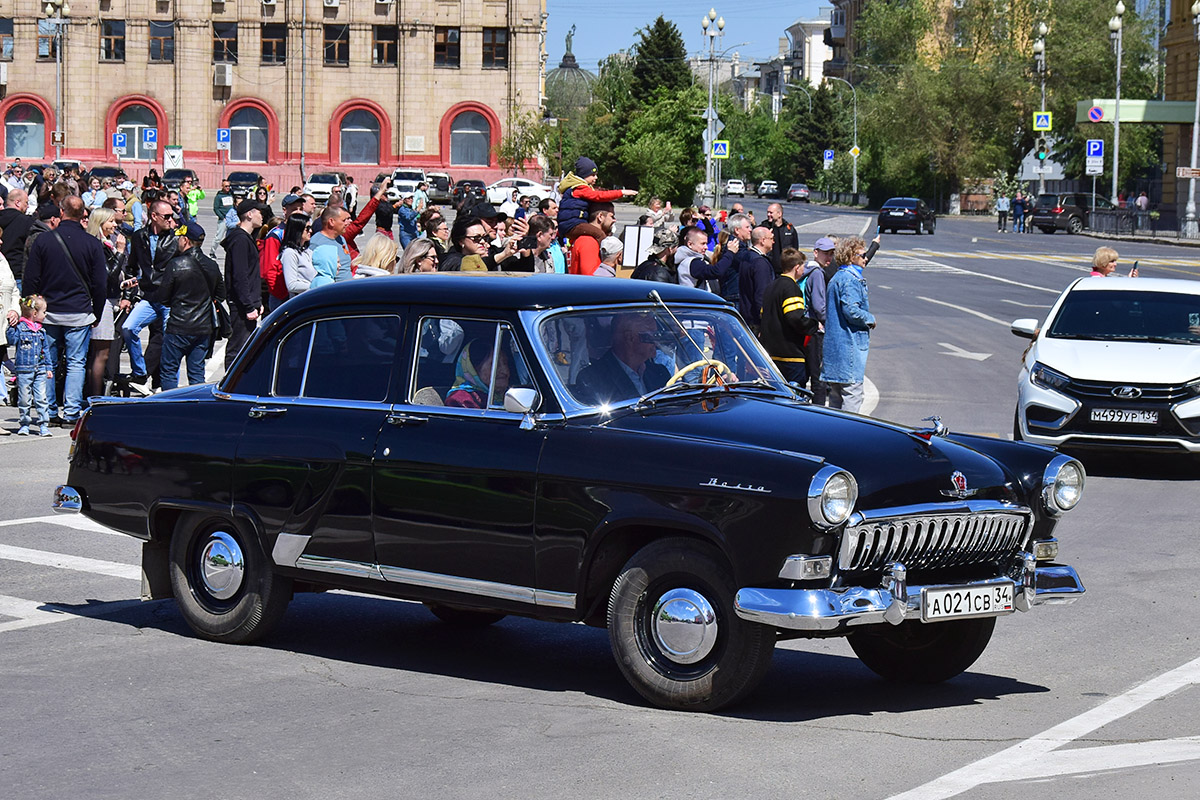 Волгоградская область, № А 021 СВ 34 — ГАЗ-М-21К Волга '58-62; Волгоградская область — День Победы 9 мая 2024