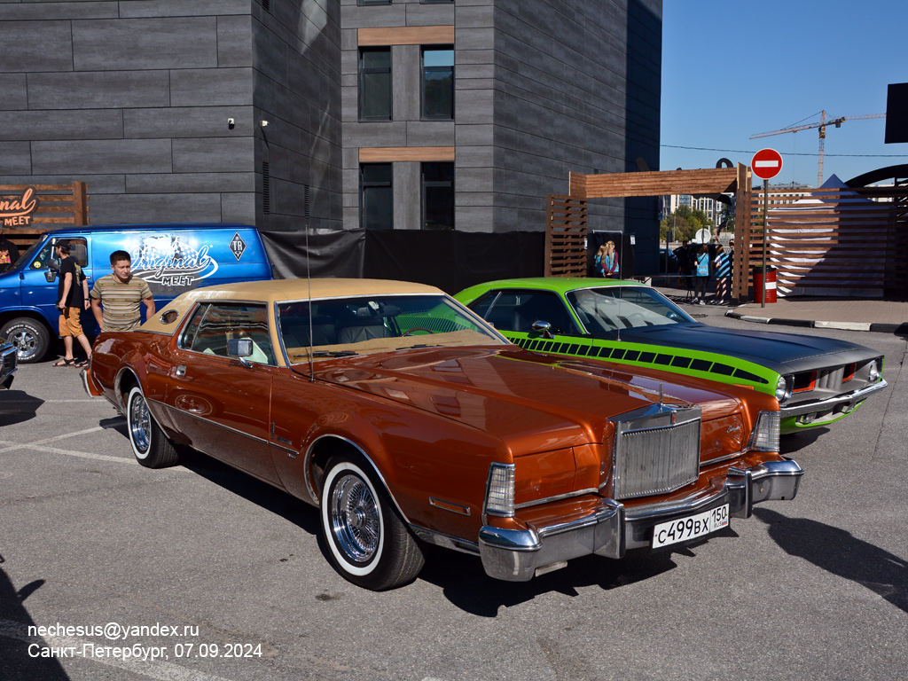 Московская область, № С 499 ВХ 150 — Lincoln Continental Mark IV '72-76; Санкт-Петербург — Выставка классических и кастомных автомобилей и мотоциклов "Original Meet 2024"