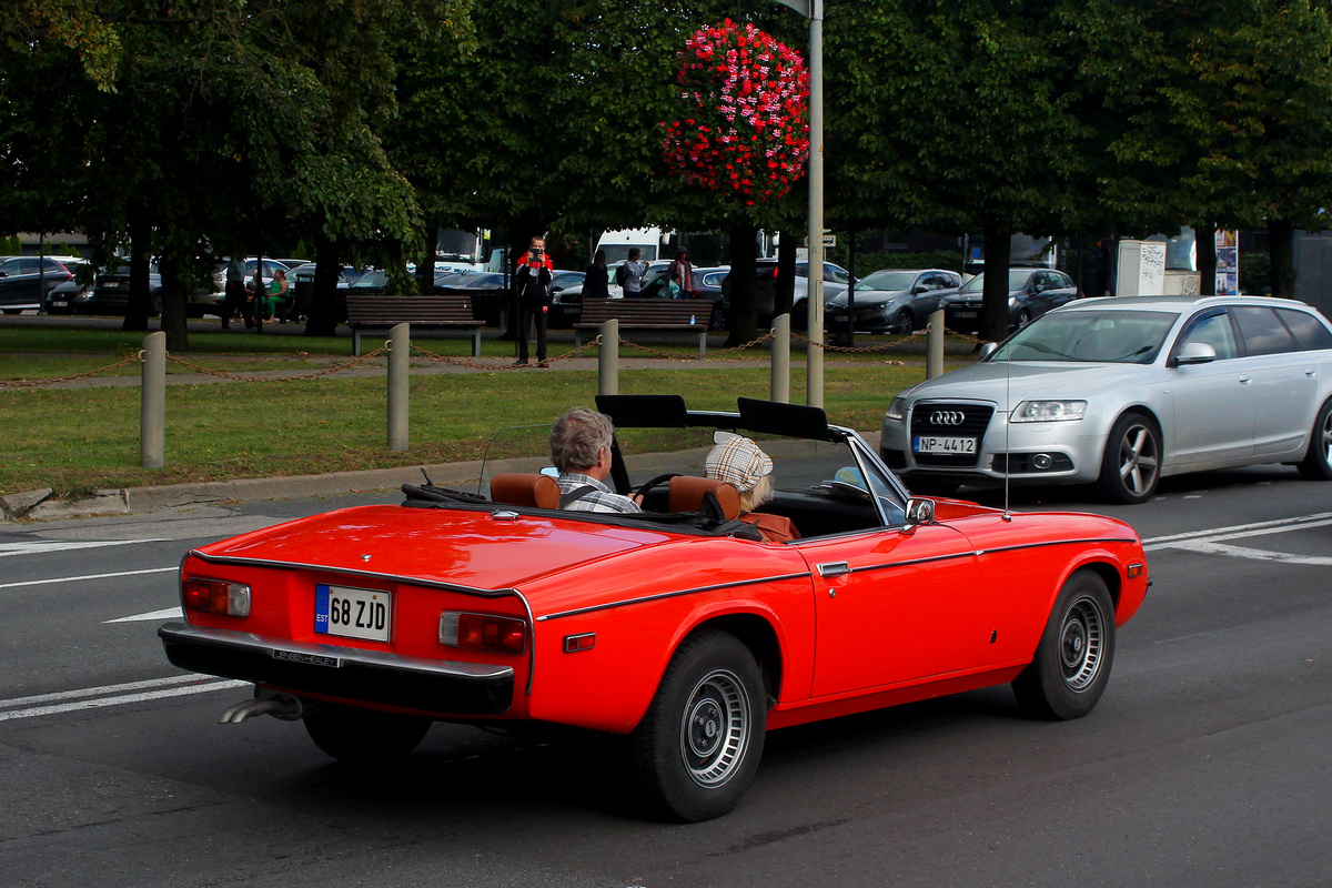 Эстония, № 68 ZJD — Jensen Healey Roadster '72-76; Латвия — Retro Jūrmala 25