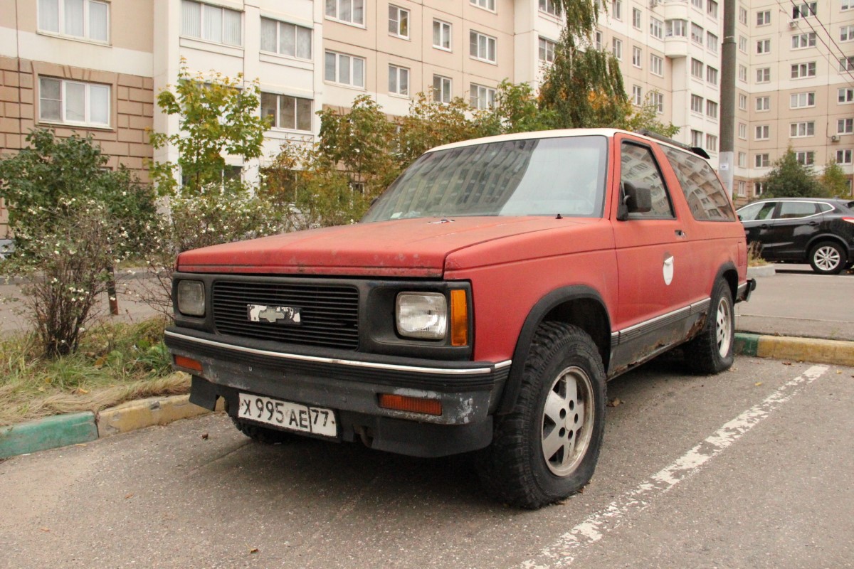 Москва, № Х 995 АЕ 77 — Chevrolet S-10 Blazer (1G) 83-94