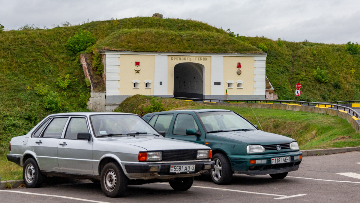 Гомельская область, № 5581 AB-3 — Audi 80 (B2) '78-86; Брестская область, № 1181 AE-1 — Volkswagen Golf III '91-98