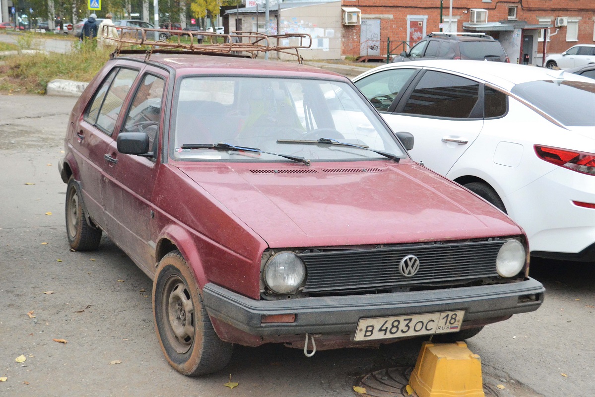 Удмуртия, № В 483 ОС 18 — Volkswagen Golf (Typ 19) '83-92