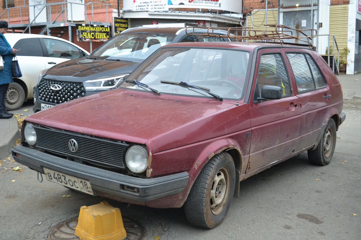 Удмуртия, № В 483 ОС 18 — Volkswagen Golf (Typ 19) '83-92