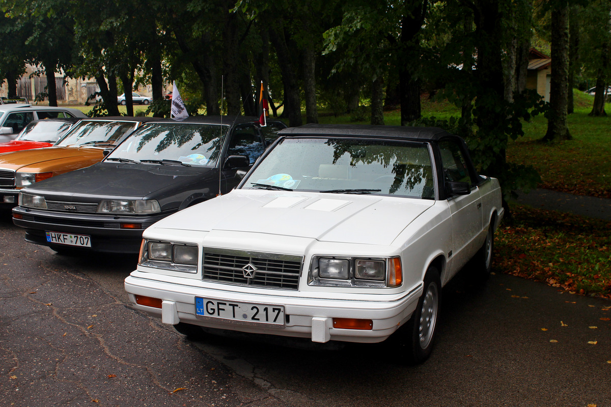 Литва, № GFT 217 — Dodge 600 '83-89; Латвия — Retro Jūrmala 25