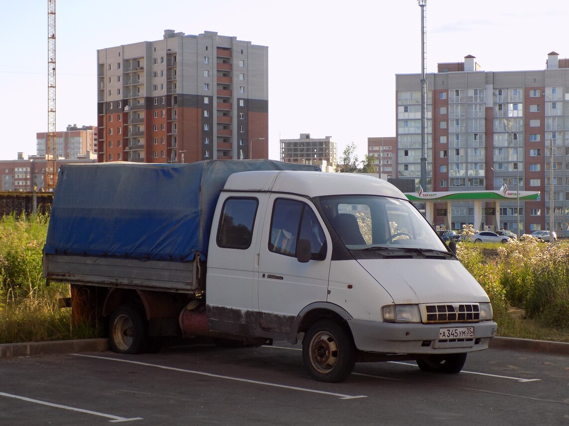 Вологодская область, № А 345 УМ 35 — ГАЗ-33023 ГАЗель '95-03