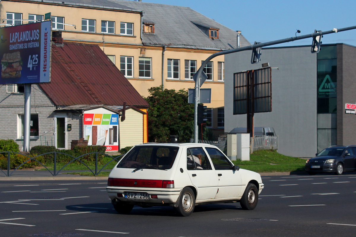 Литва, № SVZ 255 — Peugeot 205 '83-98