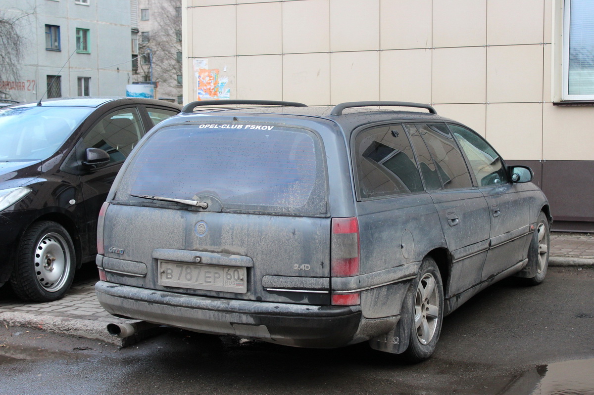 Псковская область, № В 787 ЕР 60 — Opel Omega (B) '94-99