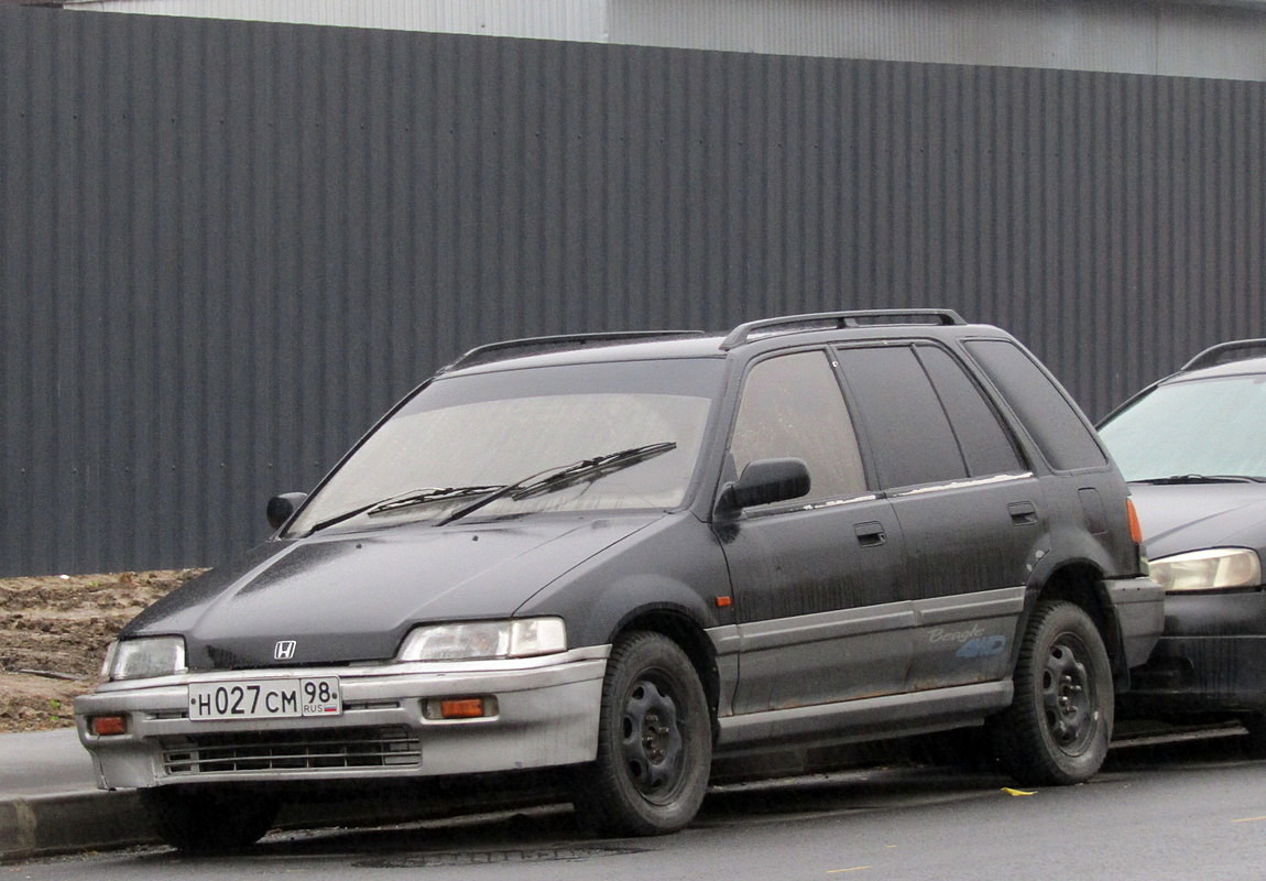 Санкт-Петербург, № Н 027 СМ 98 — Honda Civic (3G) '83-87