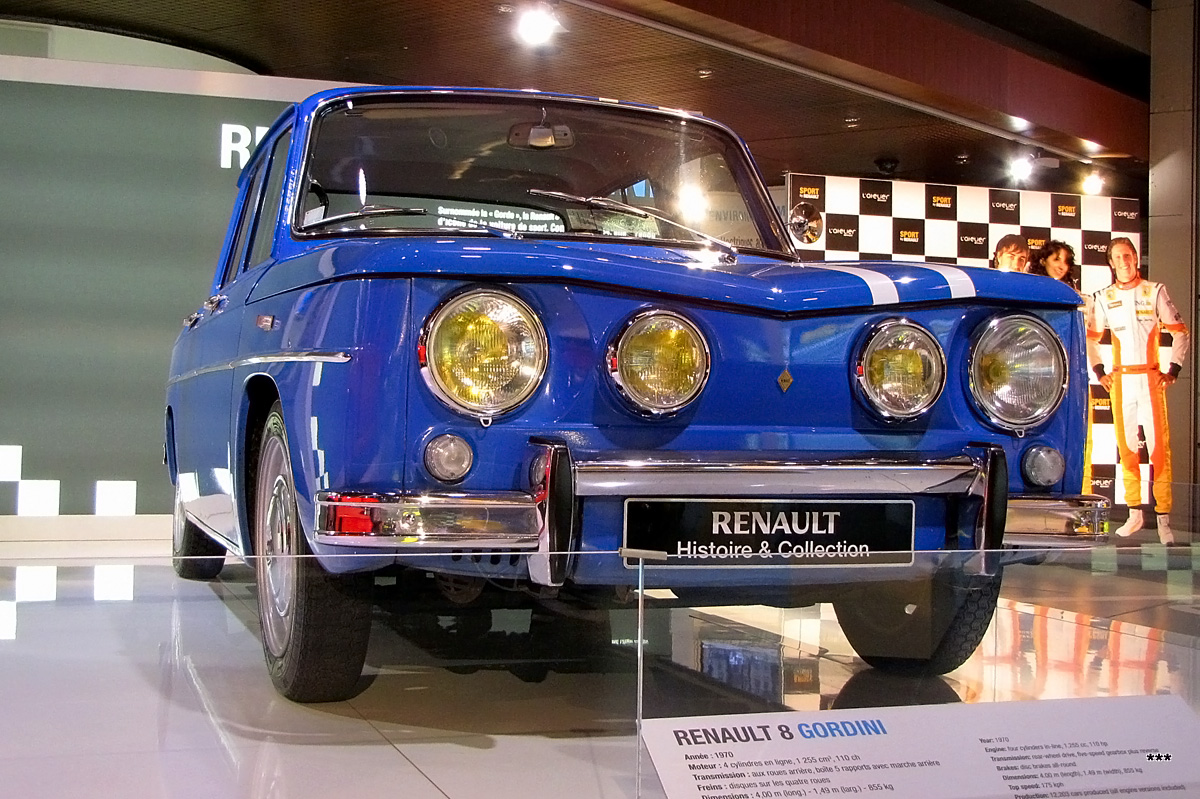 Франция, № (FR) U/N 0001 — Renault 8 Gordini '64-70