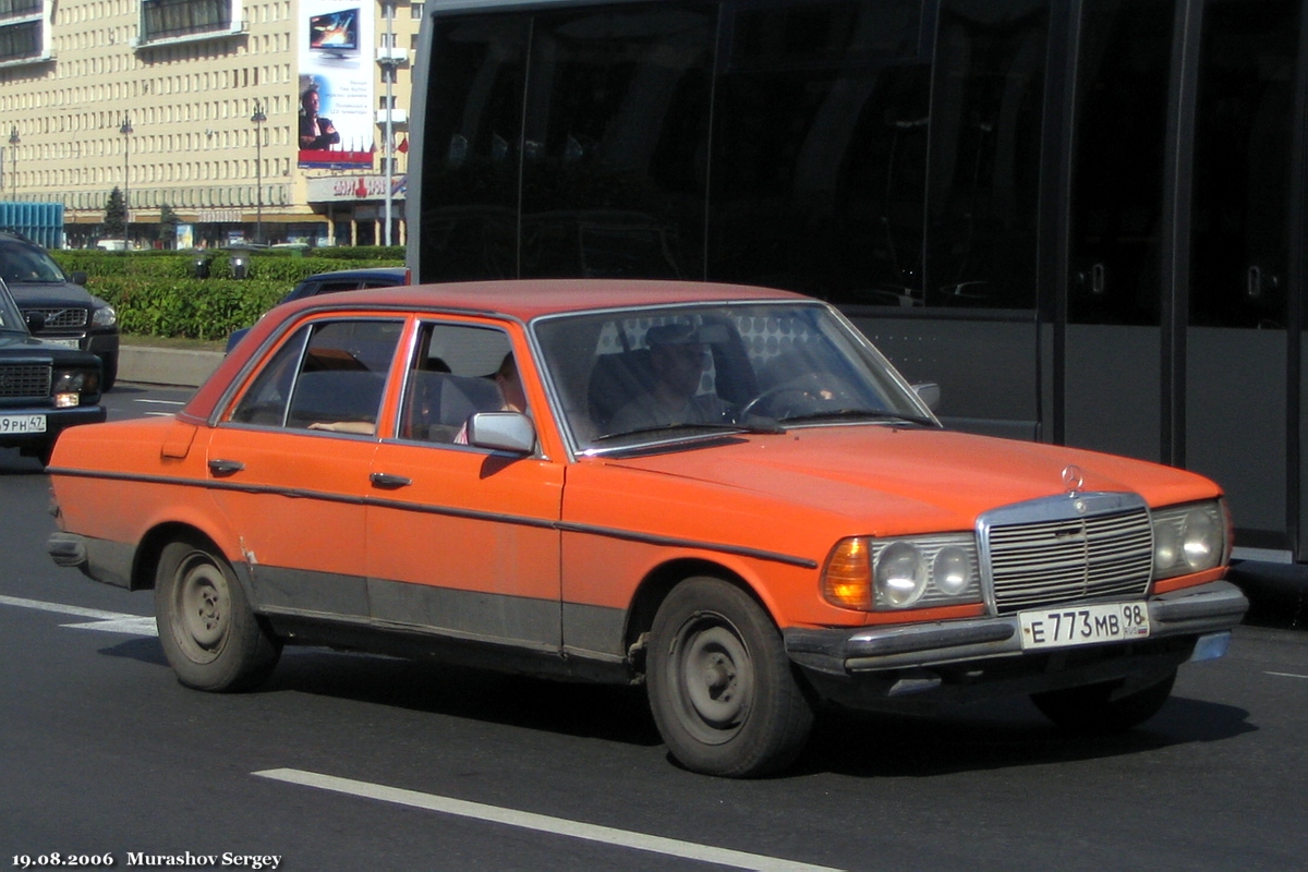 Санкт-Петербург, № Е 773 МВ 98 — Mercedes-Benz (W123) '76-86