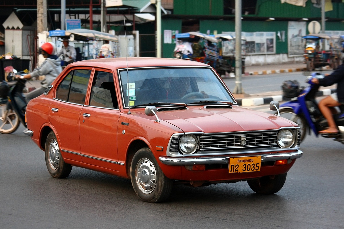 Laos, # ກຂ 3035 — Toyota Corolla (E20) '70-74