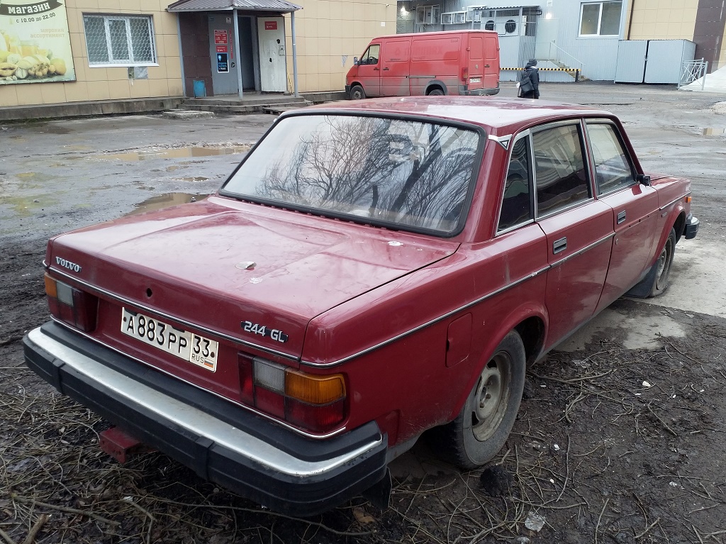 Тверская область, № А 883 РР 33 — Volvo 244 GL '78-79