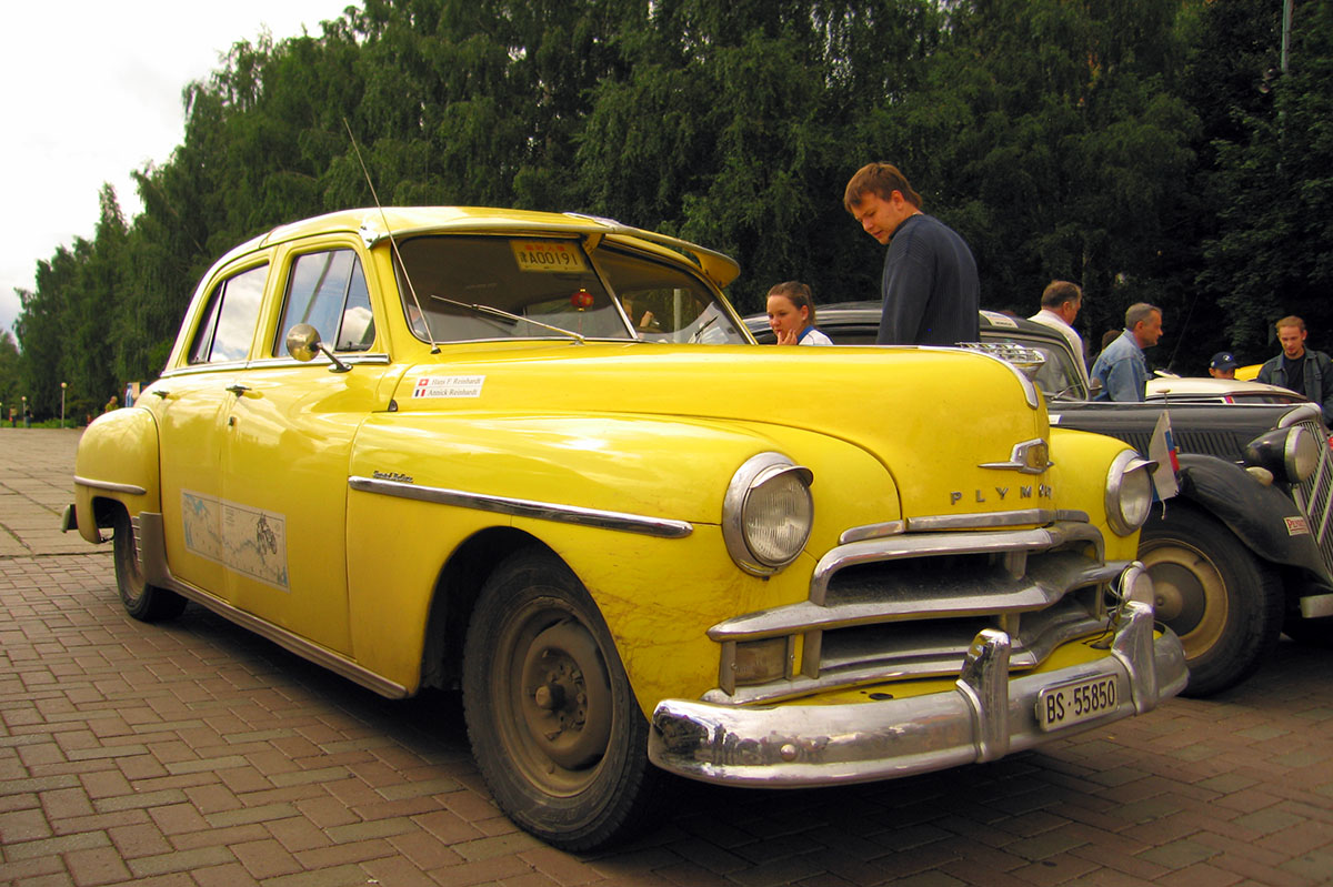 Швейцария, № BS 55850 — Plymouth Special DeLuxe (P20) '49-50; Ралли Пекин — Париж (Удмуртия)