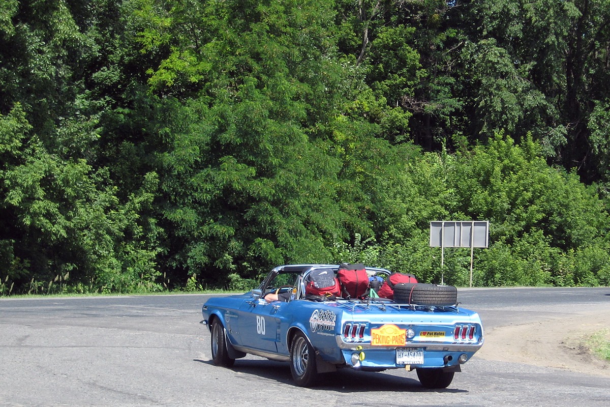 США, № HX-45470 — Ford Mustang (1G) '65-73; Ралли Пекин — Париж (Полтавская область)