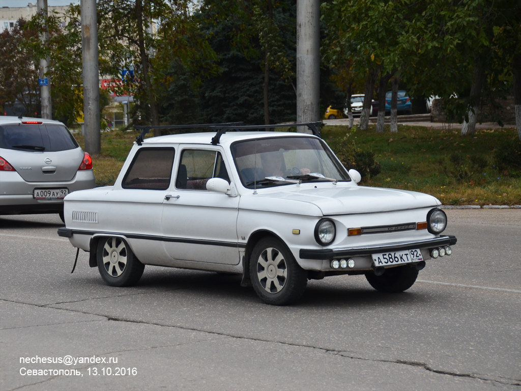 Севастополь, № А 586 КТ 92 — ЗАЗ-968М Запорожец '79-94