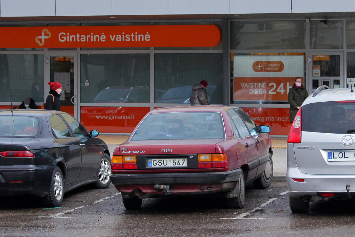 Литва, № GSU 547 — Audi 100 (C3) '82-91