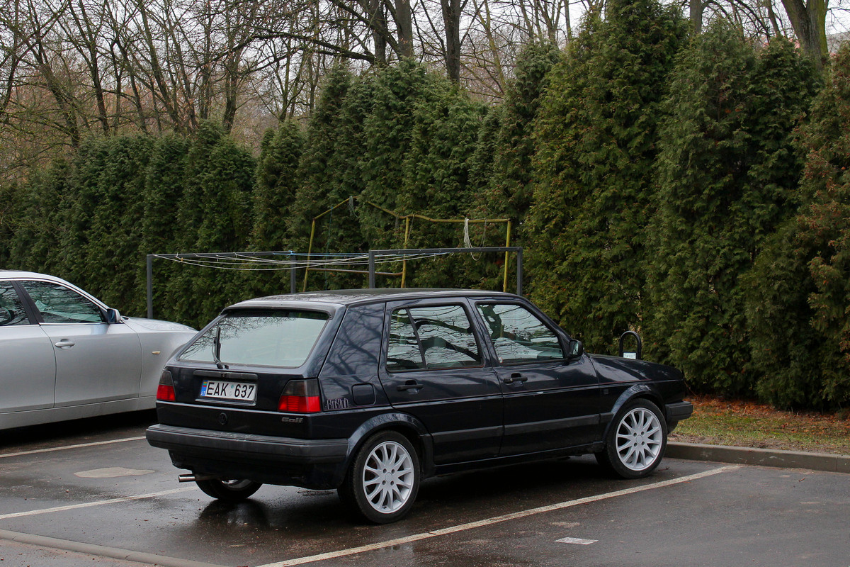 Литва, № EAK 637 — Volkswagen Golf (Typ 19) '83-92