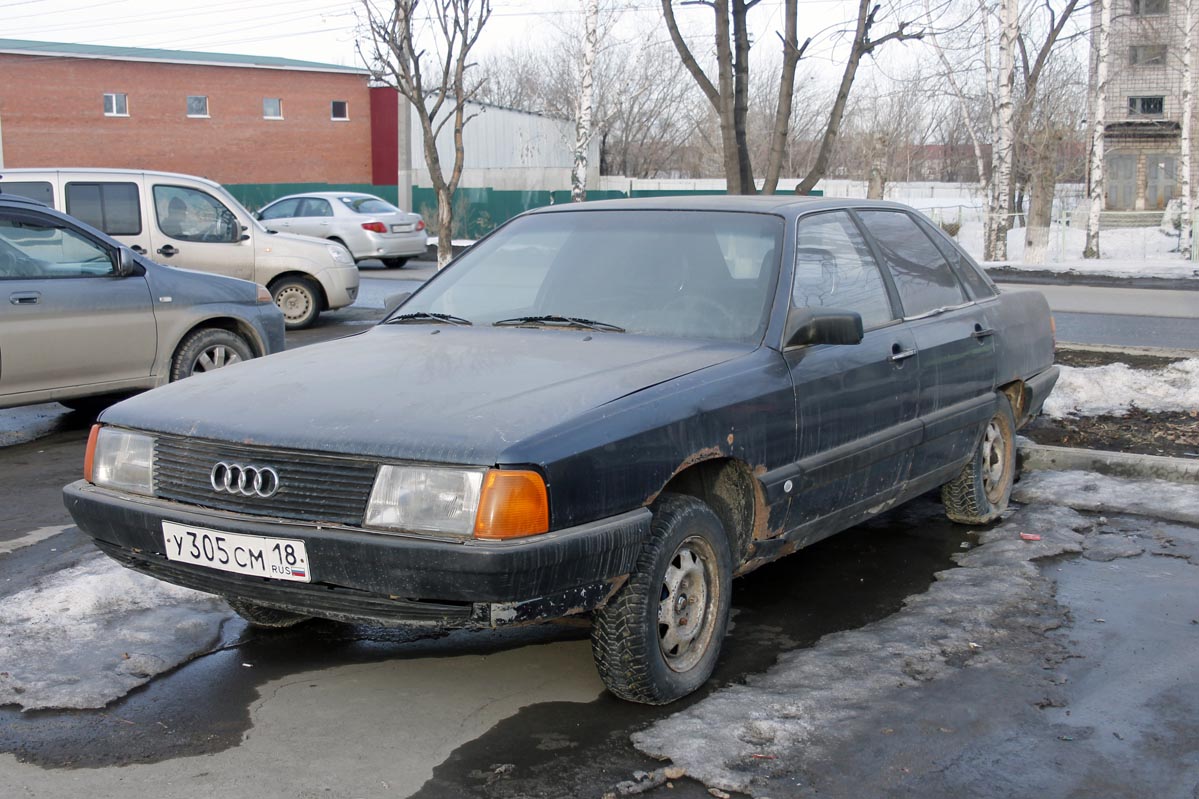 Удмуртия, № У 305 СМ 18 — Audi 100 (C3) '82-91