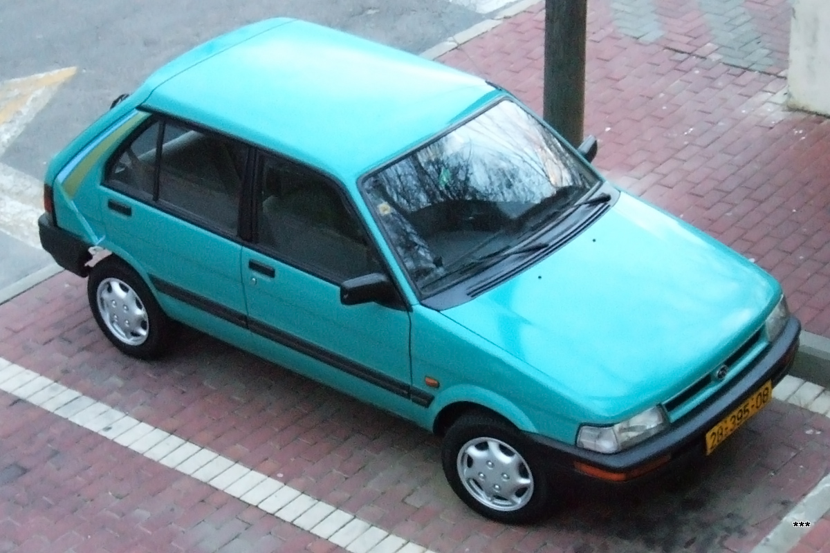 Израиль, № 28-395-08 — Subaru Justy (1G) '84-88