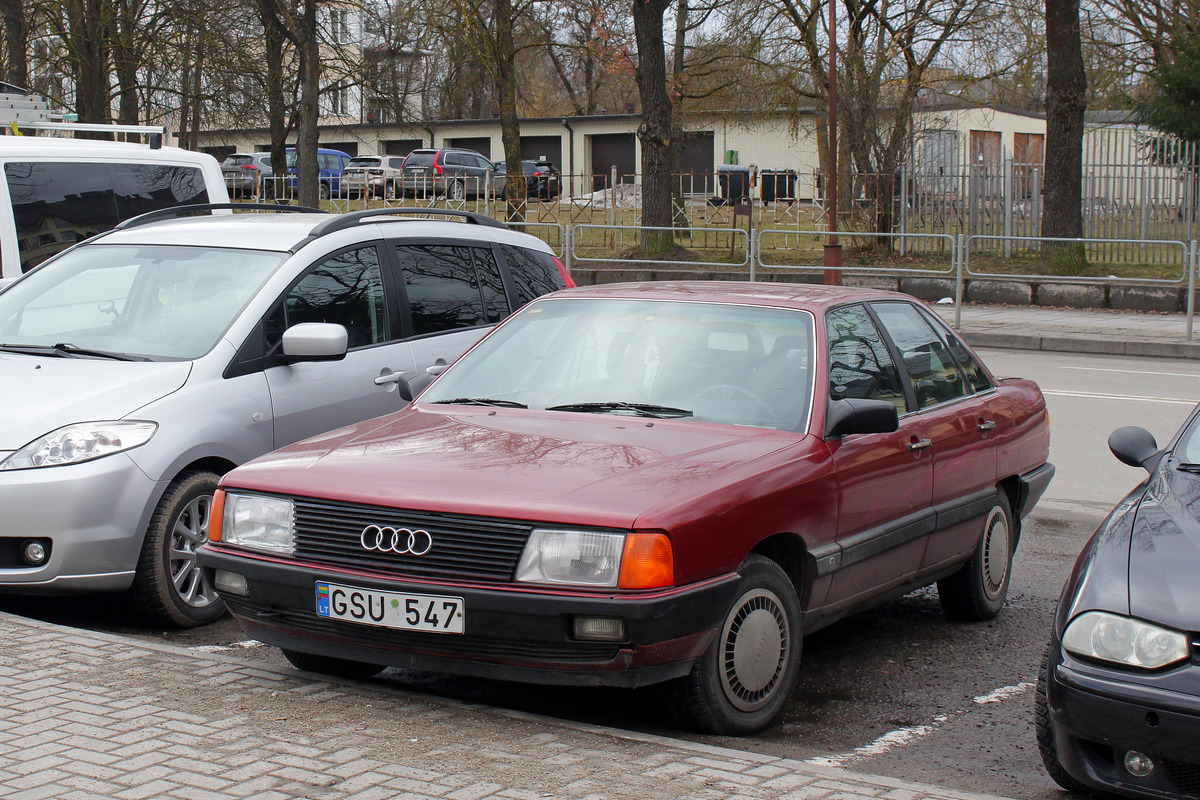 Литва, № GSU 547 — Audi 100 (C3) '82-91
