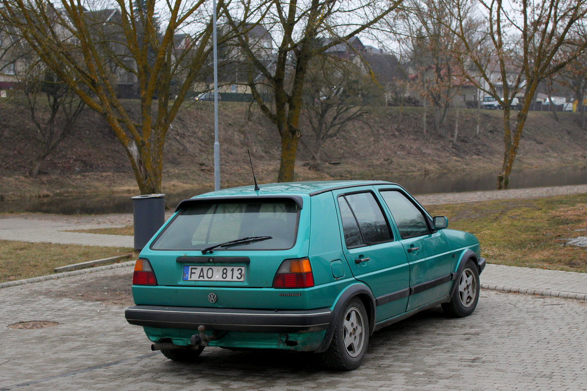 Литва, № FAO 813 — Volkswagen Golf (Typ 19) '83-92