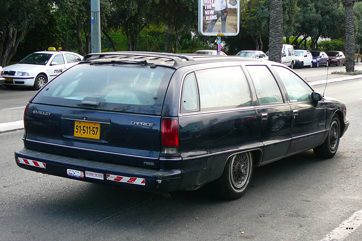 Израиль, № 91-511-57 — Chevrolet Caprice (4G) '90-96