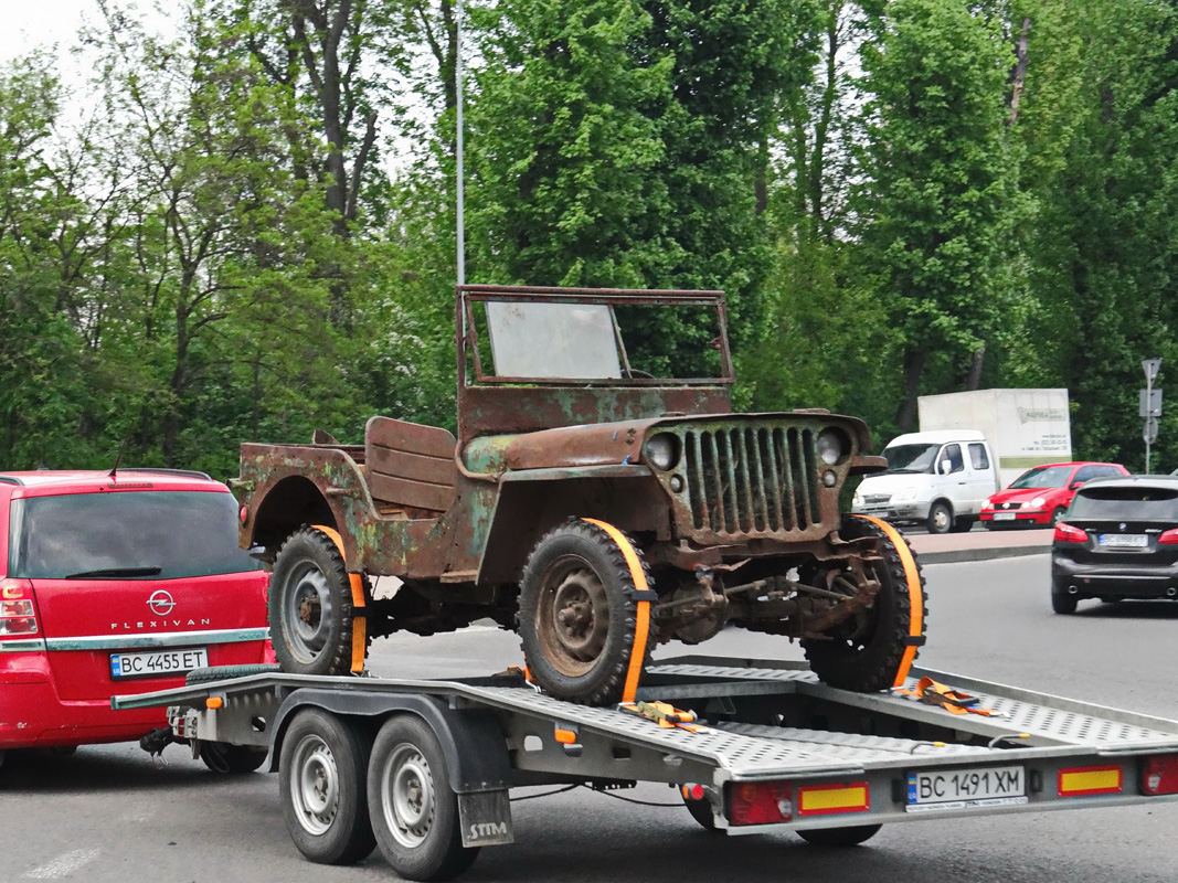 Львовская область, № (UA14) Б/Н 0017 — Willys MB '41-45