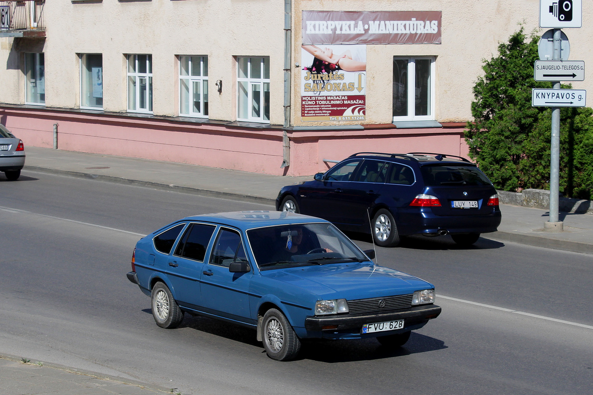 Литва, № FVU 628 — Volkswagen Passat (B2) '80-88