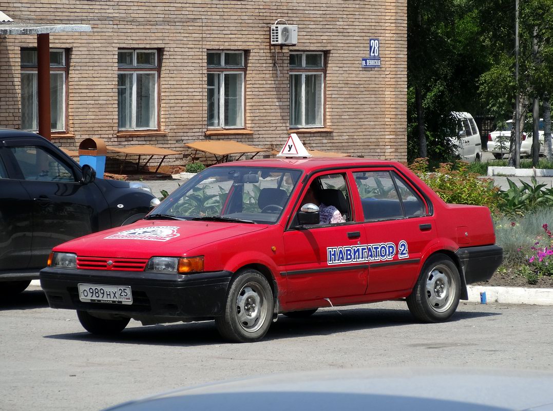 Приморский край, № О 989 НХ 25 — Nissan Sunny (N13) '86-90