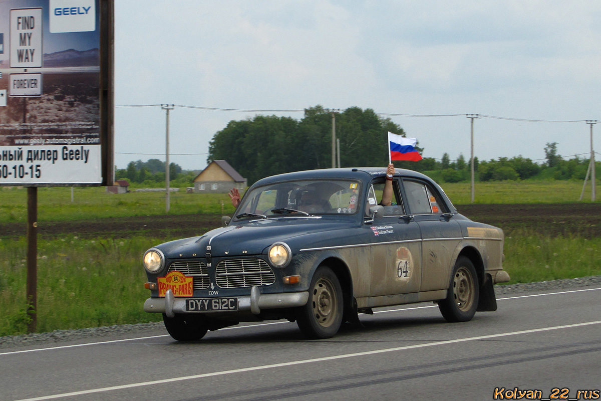 Великобритания, № DYY 612C — Volvo Amazon (P120/130/220) '56-70; Ралли Пекин — Париж (Алтайский край)