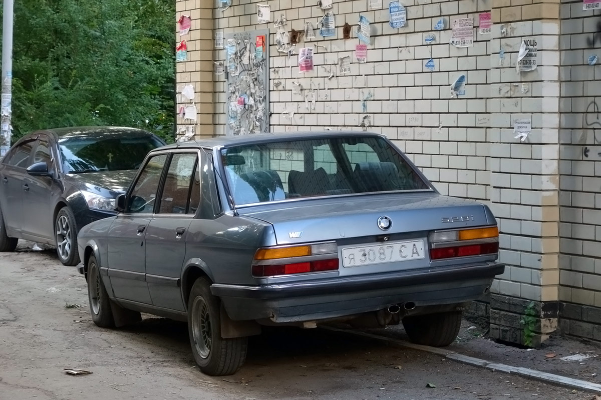 Саратовская область, № Я 3087 СА — BMW 5 Series (E28) '82-88