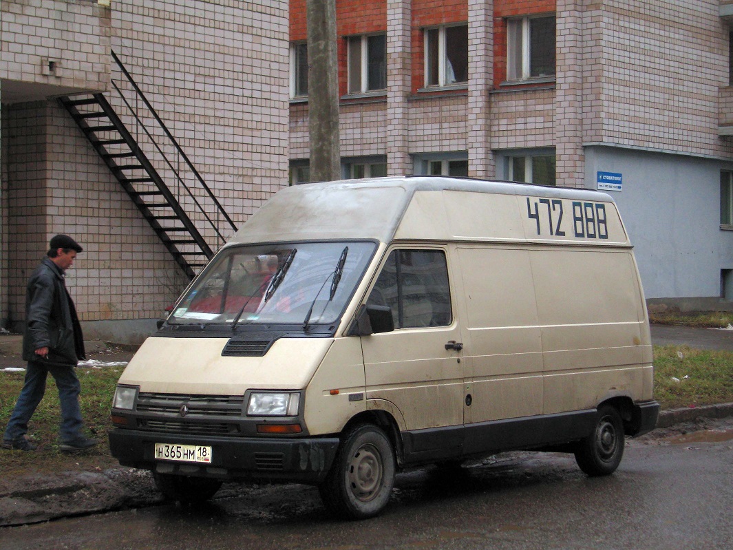 Удмуртия, № Н 365 НМ 18 — Renault Trafic (1G) Restyle '89-01