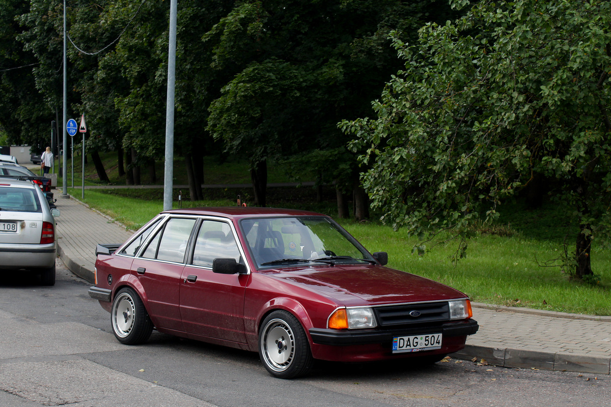 Литва, № DAG 504 — Ford Escort MkIII '80-86