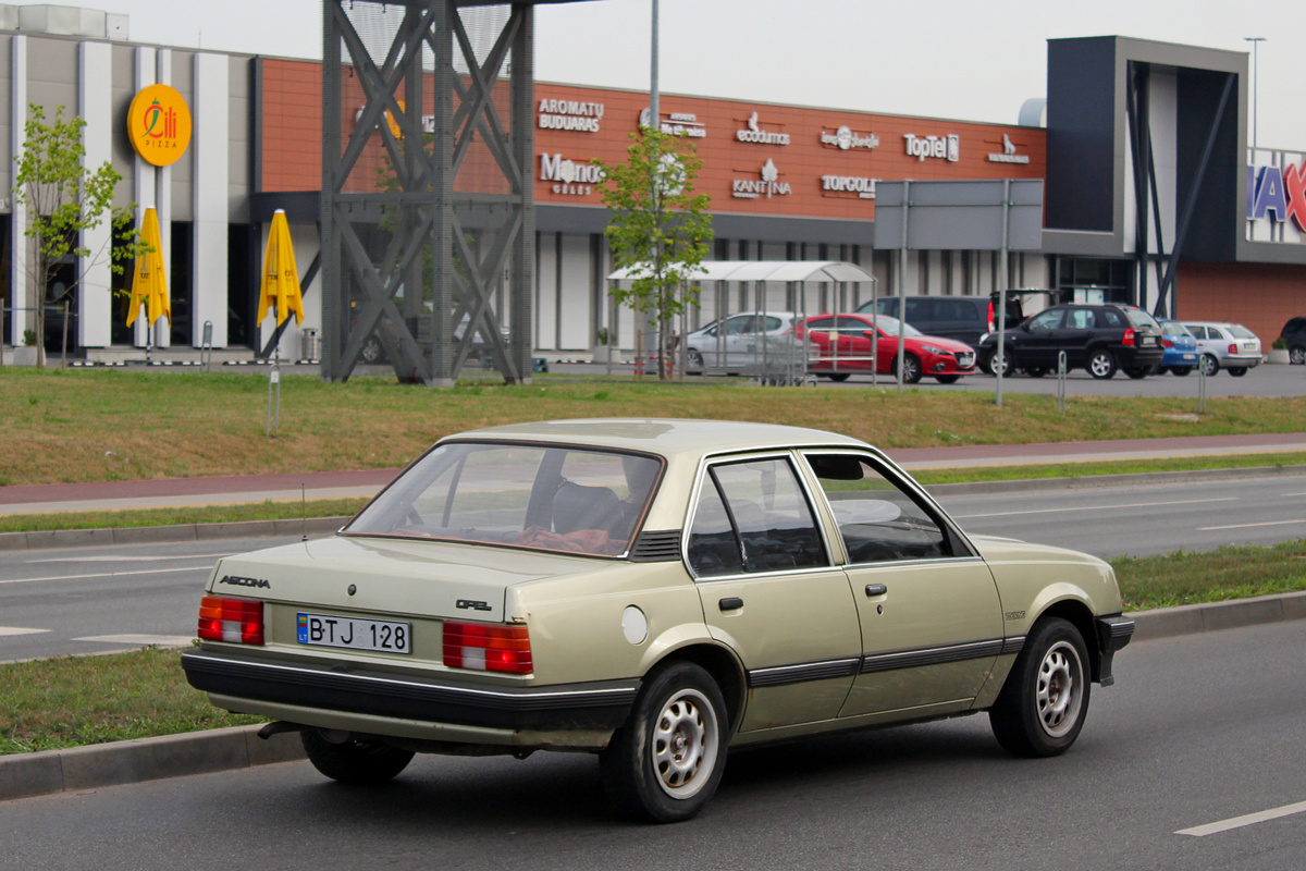 Литва, № BTJ 128 — Opel Ascona (C) '81-88