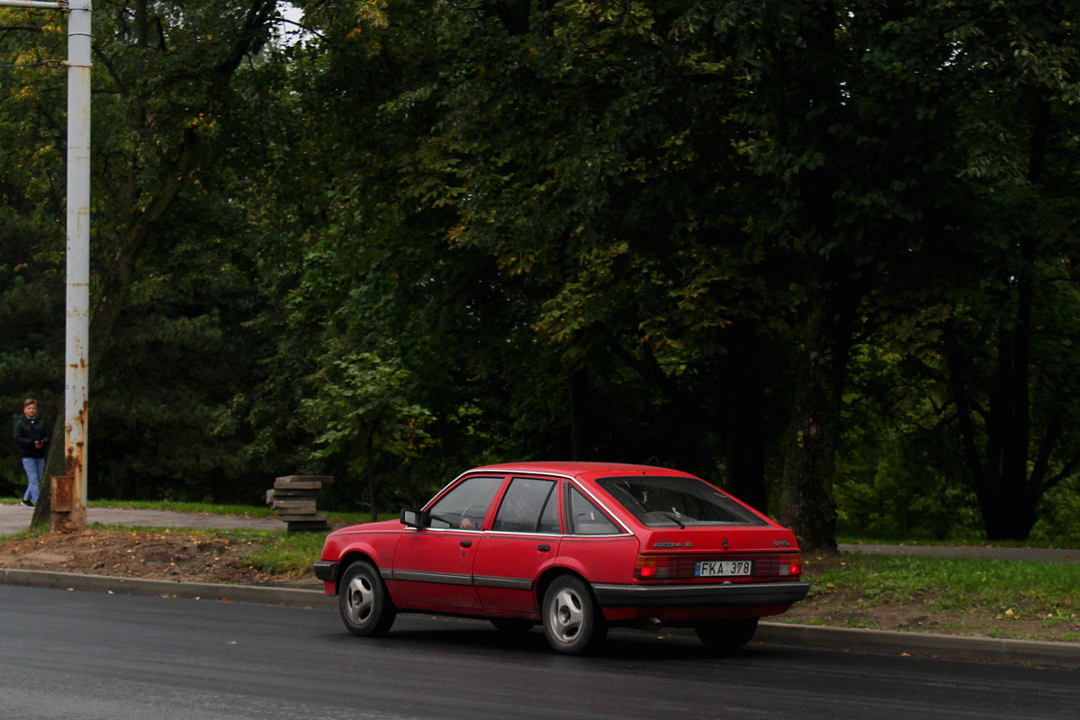 Литва, № FKA 378 — Opel Ascona (C) '81-88