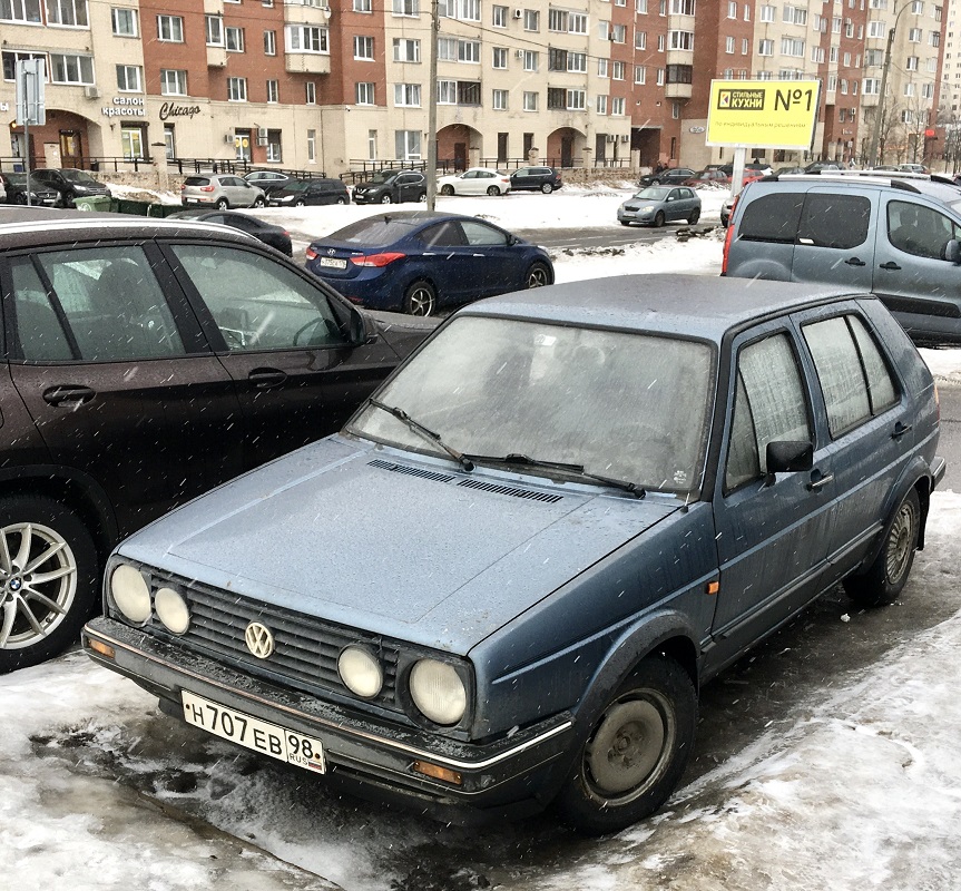Санкт-Петербург, № Н 707 ЕВ 98 — Volkswagen Golf (Typ 19) '83-92