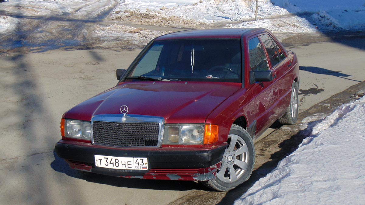 Удмуртия, № Т 348 НЕ 43 — Mercedes-Benz (W201) '82-93