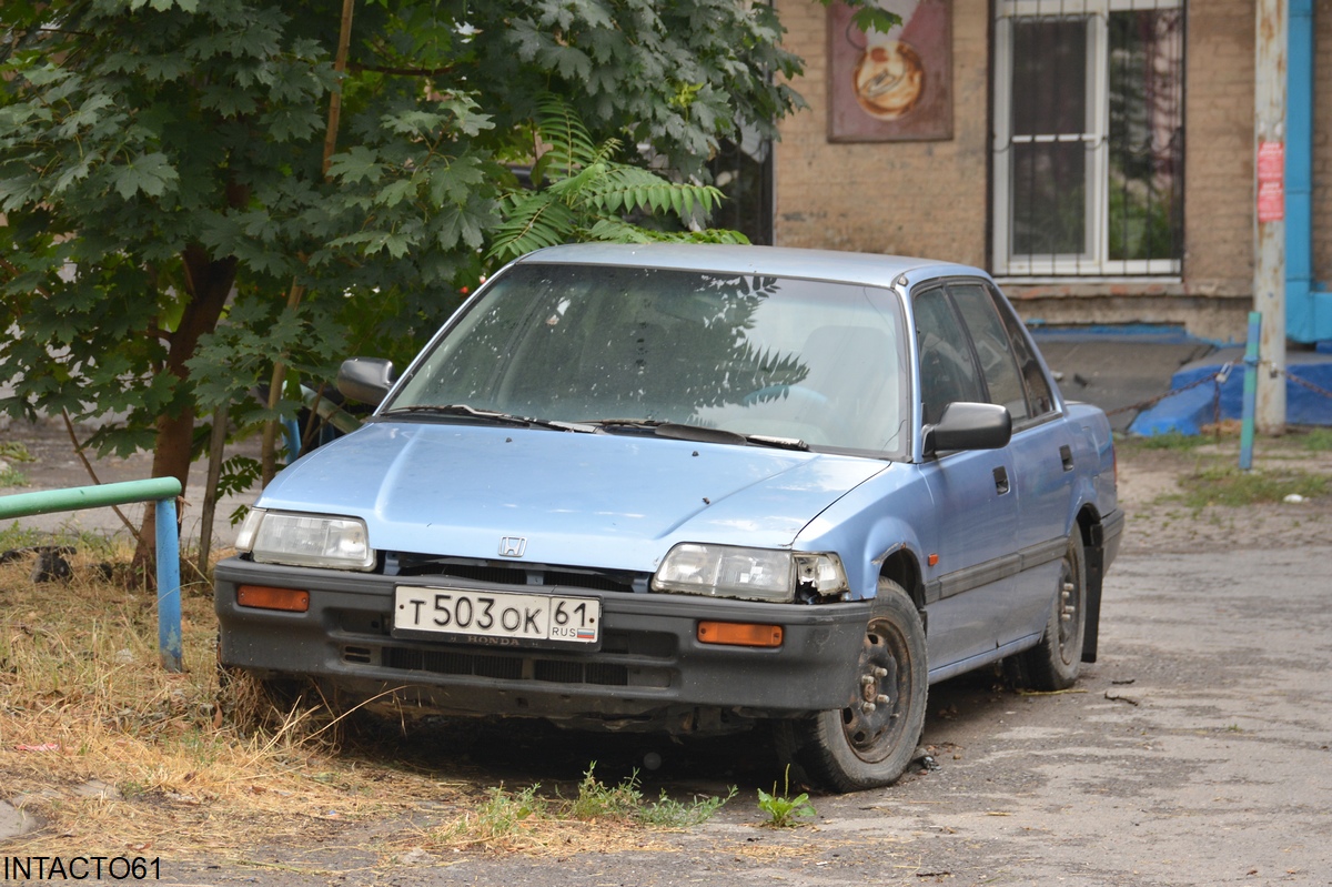 Ростовская область, № Т 503 ОК 61 — Honda Civic (4G) '87-91