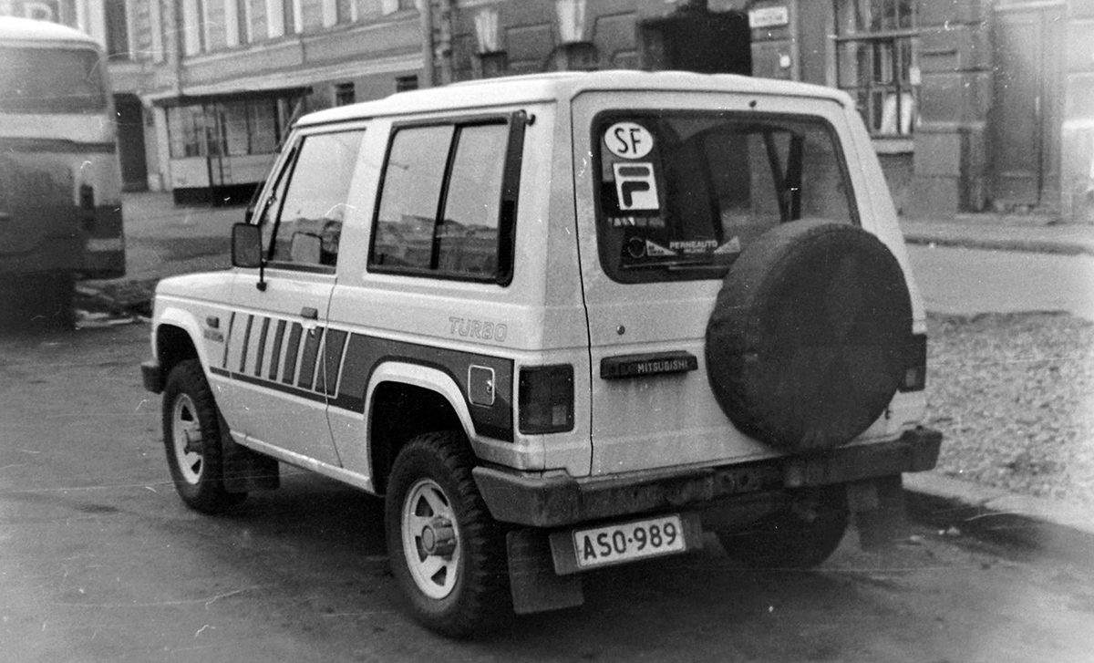 Финляндия, № ASO-989 — Mitsubishi Pajero (1G) '82-91