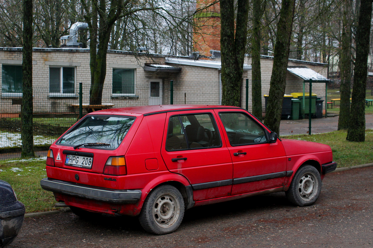 Литва, № HPG 208 — Volkswagen Golf (Typ 19) '83-92