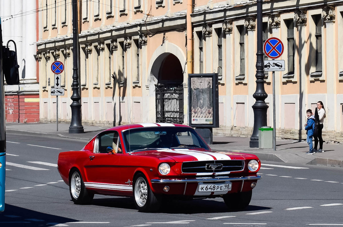 Санкт-Петербург, № К 648 РЕ 98 — Ford Mustang (1G) '65-73; Санкт-Петербург — Международный транспортный фестиваль "SPb TransportFest 2022"